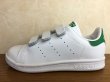 画像1: adidas（アディダス）  STAN SMITH CF C（スタンスミスCF C） スニーカー 靴 キッズ・ジュニア 新品 (738) (1)